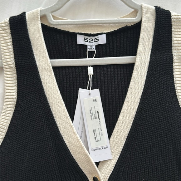 525 America tipped button up vest - Picture 5 of 6